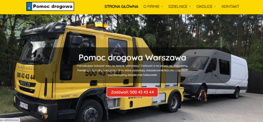 auto pomoc drogowa Warszawa